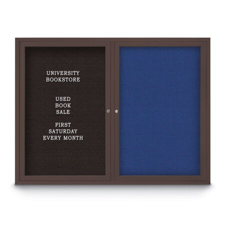 United Visual Products Corkboard, 24"x36", Cinnabar/Gold UV402PLUS-GOLD-CINNABA